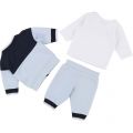 Baby Pale Blue & White 3 Piece Tracksuit 28313 by BOSS from Hurleys