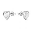 Womens Silver Heila Mother of Pearl Heart Earrings 54432 by Ted Baker from Hurleys