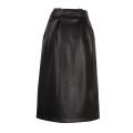 Womens Black Vipulla High Waisted PU Skirt 52909 by Vila from Hurleys
