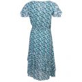 Womens Tile Blue Springtime Wrap Dress 20317 by Michael Kors from Hurleys