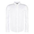 Mens White Logo Slim Fit L/s Shirt 32587 by Versace Jeans from Hurleys