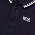 Baby Navy Branded Tipped S/s Polo Shirt 65331 by BOSS from Hurleys