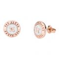 Womens Rose Gold & White Eisley Mini Button Stud Earrings 24479 by Ted Baker from Hurleys