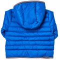 Baby Turquoise Branded Hooded Puffer Jacket