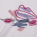 Womens White Painted Lips S/s T Shirt 47999 by Emporio Armani from Hurleys
