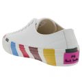 Womens White Nolan Stripe Trainers 20128 by PS Paul Smith from Hurleys