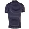 Mens Blue & White Fine Stripe S/s Polo Shirt 61735 by Lacoste from Hurleys