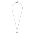 Womens Platinum/White Crystal Olympia Pendant Necklace 102125 by Vivienne Westwood from Hurleys