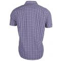 Mens Anchor & White Check Slim Fit S/s Shirt 71232 by Lacoste from Hurleys