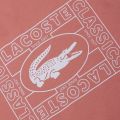 Mens Elf Pink Oversized Logo S/s T Shirt 59332 by Lacoste from Hurleys