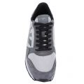 Mens Ash Logo Suede Trainers 22406 by Emporio Armani from Hurleys