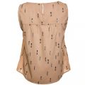 Womens Rugby Tan Videlusion Sleeveless Top