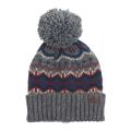 Mens Mid Grey Case Fair Isle Beanie 93788 by Barbour from Hurleys