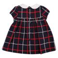 Baby Navy Plaid Bow Dress 48448 by Mayoral from Hurleys