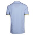 Mens Pale Blue Tape Detail Slim Fit S/s Polo Shirt 38547 by Lacoste from Hurleys