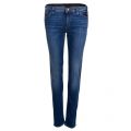 Womens Blue Wash J28 Mid Rise Skinny Fit Jeans 19886 by Emporio Armani from Hurleys