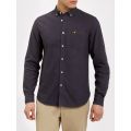 Mens Washed Grey Garment Dye Oxford L/s Shirt 10787 by Lyle & Scott from Hurleys