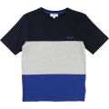 Boys Navy Colourblock S/s T Shirt 13287 by BOSS from Hurleys