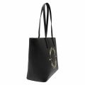 Womens Black Round Logo Shopper Bag 41747 by Versace Jeans from Hurleys