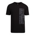 Athleisure Mens Black Tee 10 Vertical Logo S/s T Shirt 88190 by BOSS from Hurleys