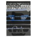 Mens Black/Blue Mix Waistband 3 Pack Trunks 106528 by Emporio Armani from Hurleys