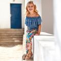 Girls Watermelon Tropical Print Trousers 58339 by Mayoral from Hurleys