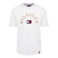Mens White Arch Logo Regular Fit S/s T Shirt 52829 by Tommy Hilfiger from Hurleys