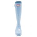 Womens Pale Blue Original Tall Gloss Wellington Boots 10664 by Hunter from Hurleys