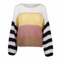 Womens Yellow Multi Vipolana Stripe Knitted Jumper 57664 by Vila from Hurleys