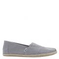 Mens Grey Linen Alpargata Rope Sole Espadrilles 21635 by Toms from Hurleys