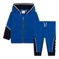Toddler Electric Blue Logo Trim Hooded Tracksuit 102330 by BOSS from Hurleys