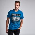 Mens Aqua Mono S/s T Shirt 51428 by Barbour International from Hurleys