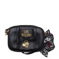 Womens Black Heart Charm Camera Bag 101398 by Love Moschino from Hurleys