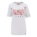 Womens Classic White Floral Logo S/s T Shirt 54995 by Tommy Jeans from Hurleys
