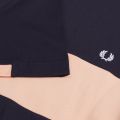 Mens Navy Chest Panel S/s T Shirt 27608 by Fred Perry from Hurleys