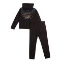 Boys Black Tracksuit 77635 by Emporio Armani from Hurleys