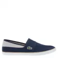 Mens Navy Marice Canvas Slip-Ons 27931 by Lacoste from Hurleys