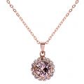 Womens Rose Gold & Vintage Sela Crystal Pendant Necklace 33136 by Ted Baker from Hurleys