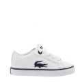 Infant White & Navy Lerond Croc Trainers (3-9) 33790 by Lacoste from Hurleys