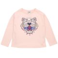 Kids Pink L/s Logo T-Shirt 111157 by Kenzo from Hurleys