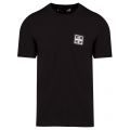 Mens Black Logo Badge Slim Fit S/s T Shirt 39382 by Love Moschino from Hurleys