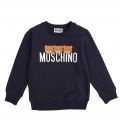 Moschino Boys Navy Toy Logo Sweat Top 76147 by Moschino from Hurleys
