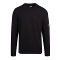 Mens Black Lens Crew Sweat Top 84193 by C.P. Company from Hurleys