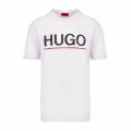 HUGO Mens White Dolivio S/s T Shirt 74207 by HUGO from Hurleys