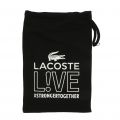 Mens Black Branded Adjustable Face Mask 94682 by Lacoste from Hurleys
