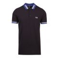 Athleisure Mens Black/Blue Paddy 1 Regular Fit S/s Polo Shirt 55013 by BOSS from Hurleys