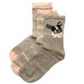 Womens Ash Liliani Cotton Dog Fairisle 3 Pack Socks