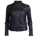 Womens Black Janabelle2 Leather Jacket 12894 by BOSS from Hurleys