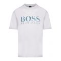 Casual Mens White Teecher 4 S/s T Shirt 44905 by BOSS from Hurleys