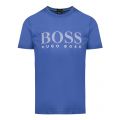 Athleisure Mens Medium Blue Teeos Stripe Logo S/s T Shirt 44776 by BOSS from Hurleys